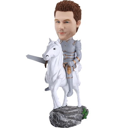 Knight on Horse Customized Bobble Head