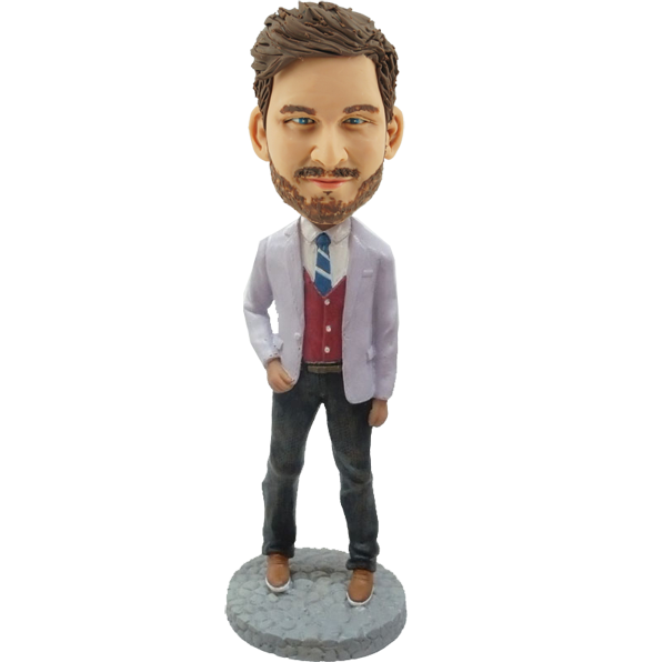 Personalized Stylish Man Bobble Head