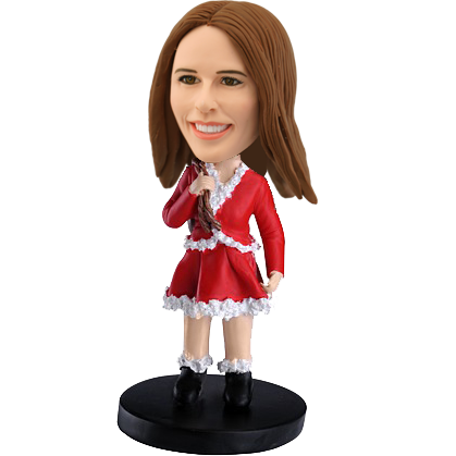 Personalized Christmas Bobble Head for Girls