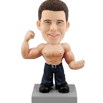 Muscular Man Personalized Bobble Head