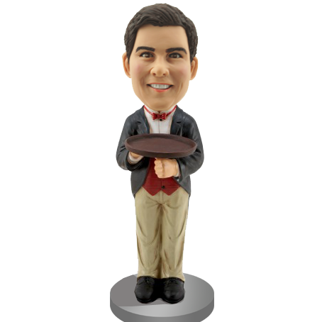 Custom Bobble Head for Waiter
