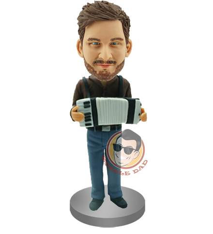 Custom Accordionist Bobblehead