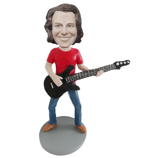 Bass Guitar Player Custom Bobblehead