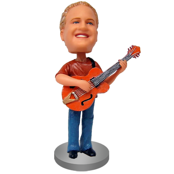 Personalized Guitarist Bobblehead