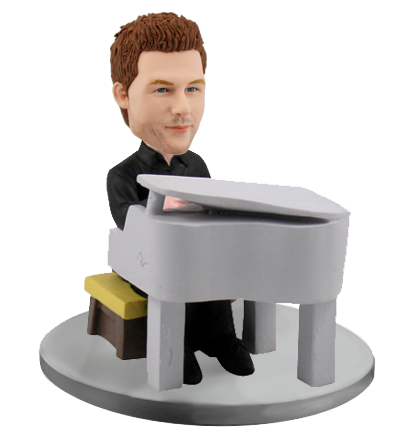 Male Pianist Custom Bobblehead