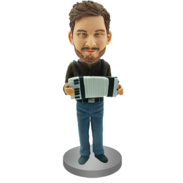 Custom Accordionist Bobblehead