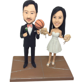 Basketball Couple Bobbleheads