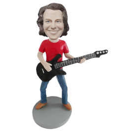 Bass Guitar Player Custom Bobblehead