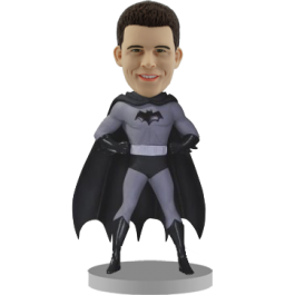 Custom Batman Bobblehead - Black and White