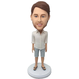 Boy in Shorts Custom Bobblehead