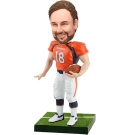 Broncos Football Fan Custom Bobblehead