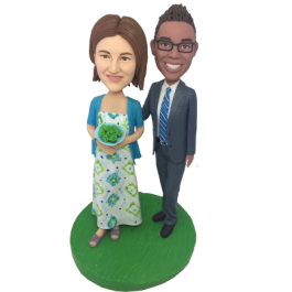 Casual Bride Anniversary Bobbleheads