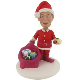 Personalized Santa Clause Bobblehead