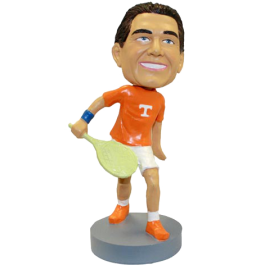 College Tennis Player Bobblehead