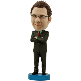 Confident Man Custom Bobble