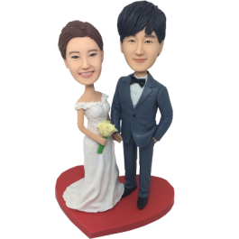 Cozy Wedding Bobbleheads
