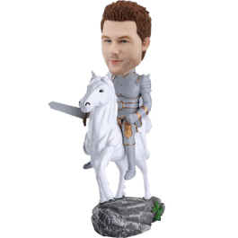 Knight on Horse Customized Bobble Head
