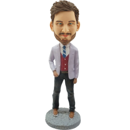 Personalized Stylish Man Bobble Head