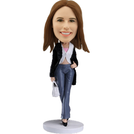 Custom Bobblehead Stylish Girl