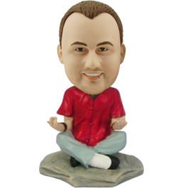 Custom Bobblehead Yoga Man