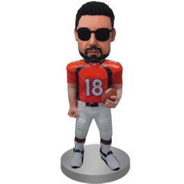 Custom Football Man Bobble
