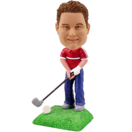 Custom Golfing Buddy Bobblehead