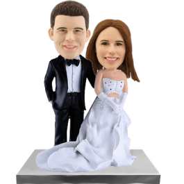 Custom Wedding Cake Topper Bobbleheads