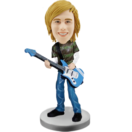 Bass Guitar Player Custom Bobble Head