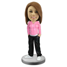 Customized bobblehead Hiphop Girl