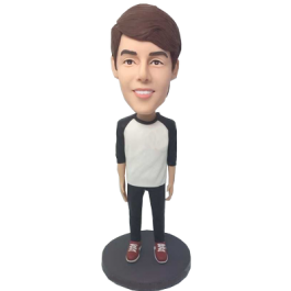 Customized Casual Boy Bobble Head