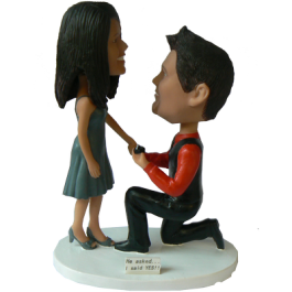 Customized Proposing Bobbleheads