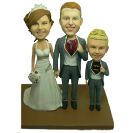 family superhero bobbleheads