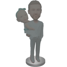 Man Holding Kid Custom Bobbleheads