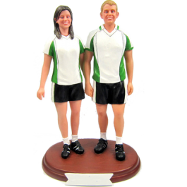 Soccer Couple Cake Topper