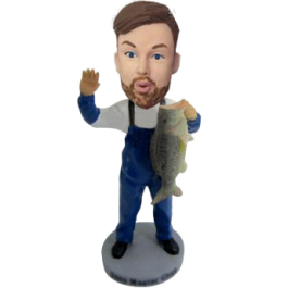Happy Fisher Custom Bobble Head