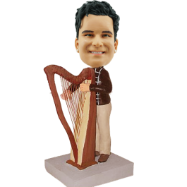 Harp Player Custom Bobble Head