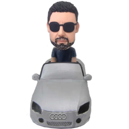 Man in Audi Car