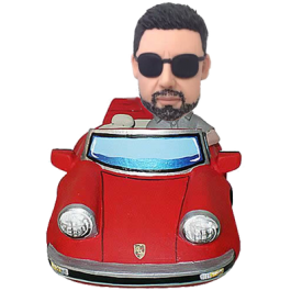 Man in Red Car