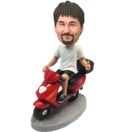 Man on Scooter