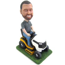 Man Riding Mower
