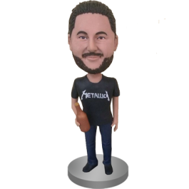 Man With Champagne Custom Bobblehead