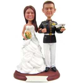 Marine Wedding Cake Topper