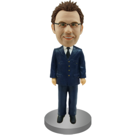 Personalized Bobble Head Airline Pilot