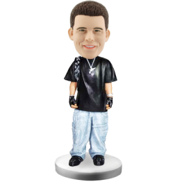 Personalized Bobblehead Hiphop Boy