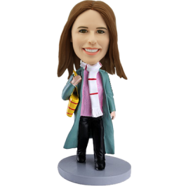 Personalized Bobblehead Shopping Girl