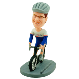 Personalized Cyclist Bobble Head