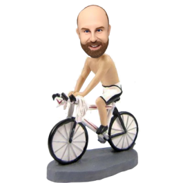 Personalized Cyclist Bobblehead