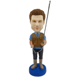 Personalized Fisher Bobblehead