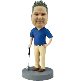 Personalized Golfer Bobble Head
