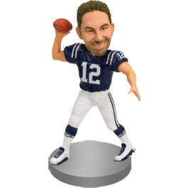 Personalized Male Football Bobblehead